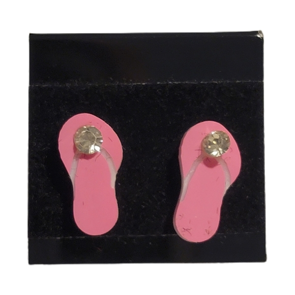 Jewelry - Pink Flip Flop Earrings NWT